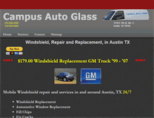 Tablet Screenshot of campusautoglass.com